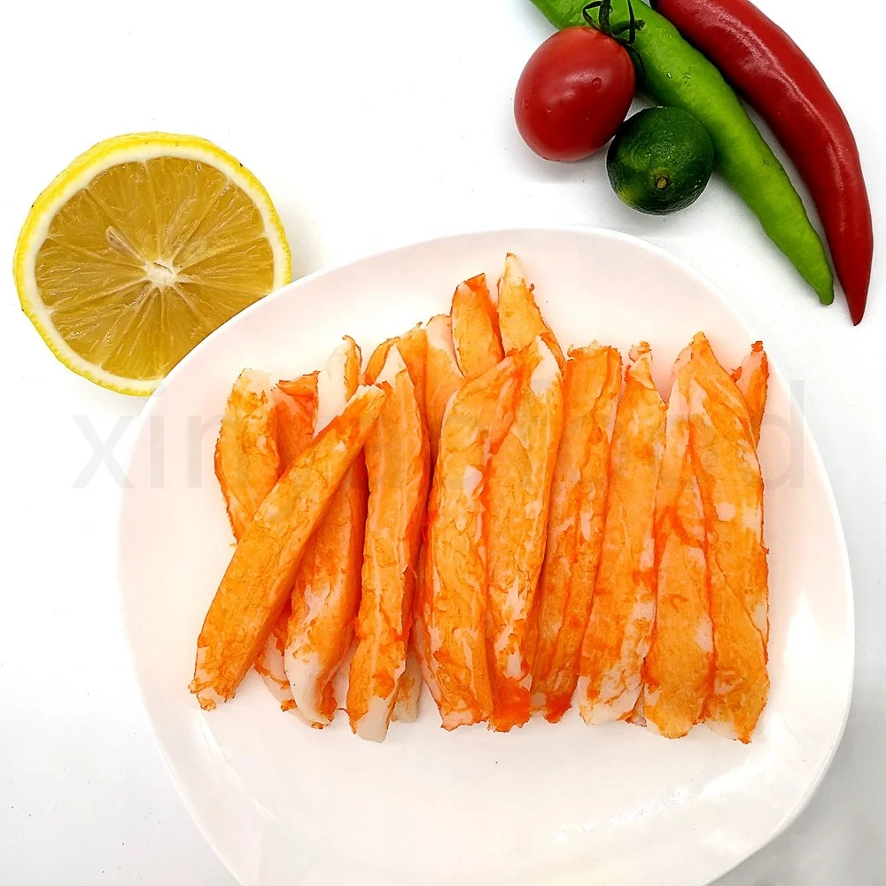 
Imitation Crab Meat Surimi Crab Stick Sushi Orange Color 