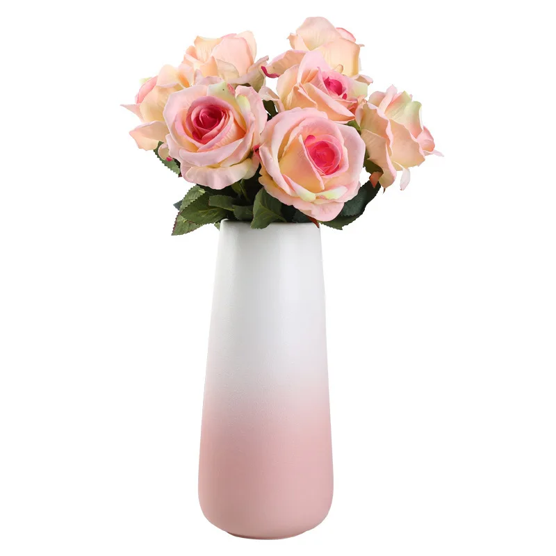 Simple Modern Style Home Decoration Ceramic Craft Vase decorative vase for living room