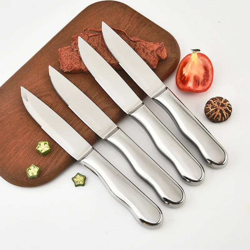Премиум острый домашний отель Ресторан Кухня Шеф-повар нож с полой ручкой из нержавеющей стали стейк нож