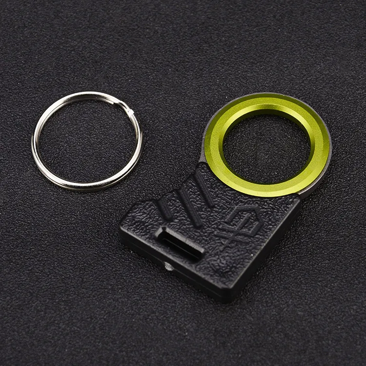Outdoor Camping Hiking Survival Single Finger Sharp Cut Rope Buckle Keychain Knife EDC Tool