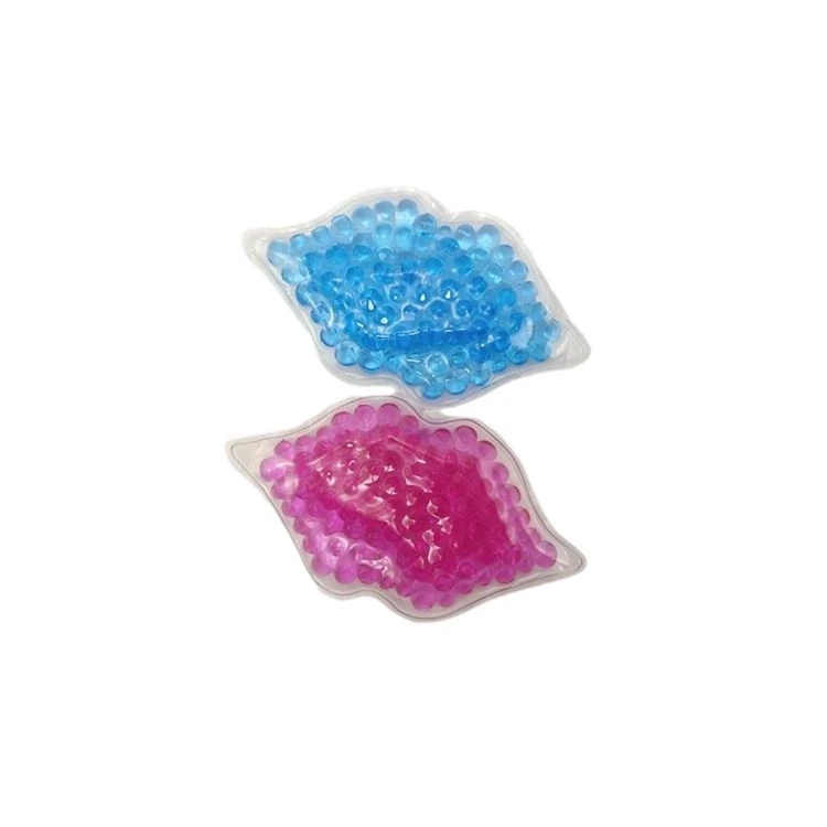 Mini Reusable Lips Shape Gel Bead Cushion Aesthetics Lip Shape Bead Ice Pack Hot Cold Gel Pack