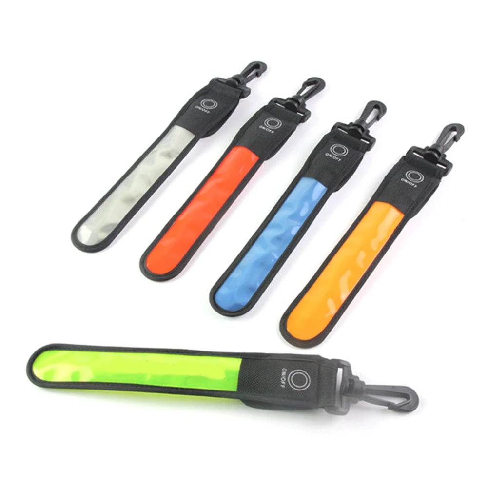 LED Reflective Strap Safety Light Pendant Bag for Outdoor Sports Riding Night Running Mountaineering