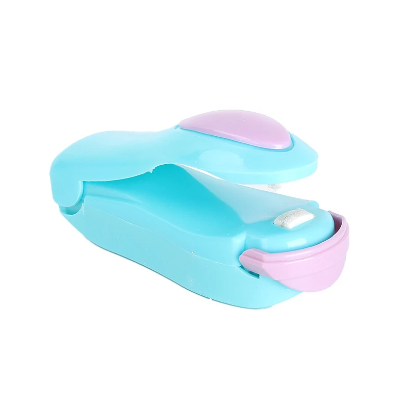 V96 Mini Home Sealing Machine Small Food Bag Plastic Hand Pressing Pressure Sealer Portable Clips Handheld