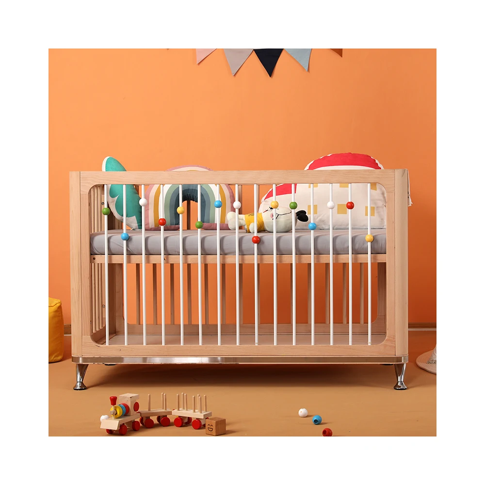 2020 новый дизайн современная простота Кабриолет деревянная детская кроватка