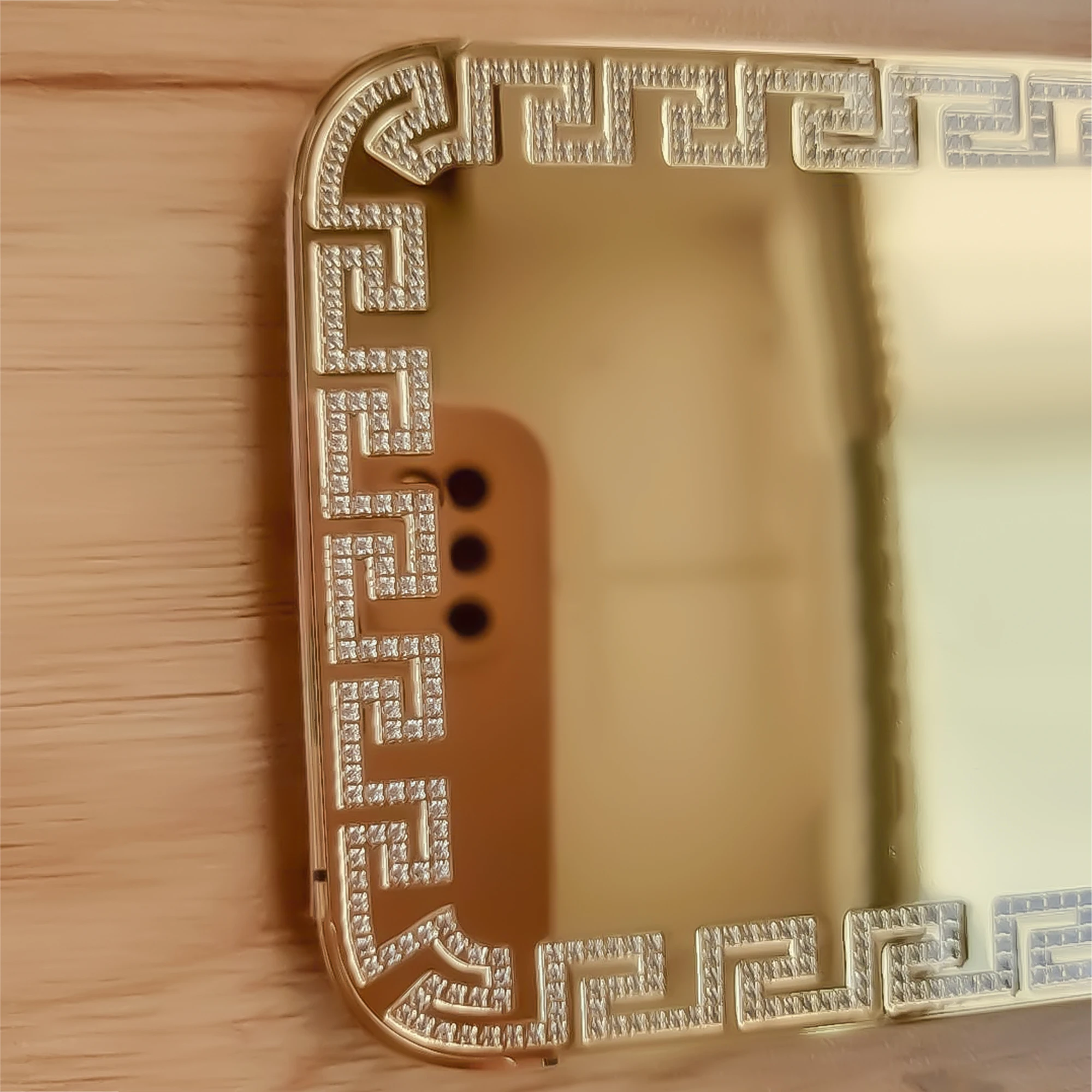 24kt Золотой сменный корпус для iPhone 14 Pro Max с индивидуальным дизайном Роскошный