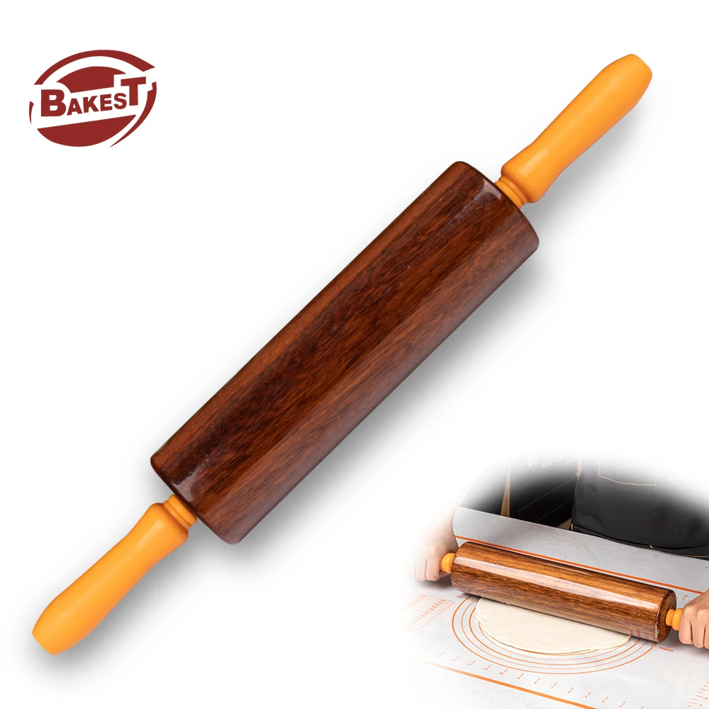 New Arrival Various Size Deep Depth Pattern Baking Tools Noodle Stick Dumpling Skin Roller Embossed Wooden Rolling Pin