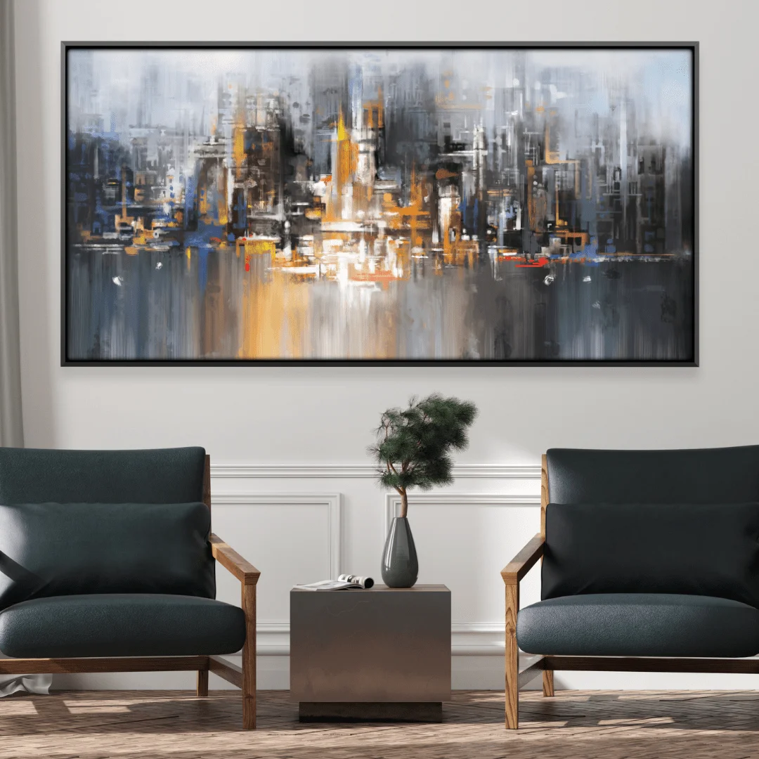 Modern Luxury Customization High End Black Gold Abstract Oil Painting Printed On Canvas Other Home Wall Art Decor Paintings