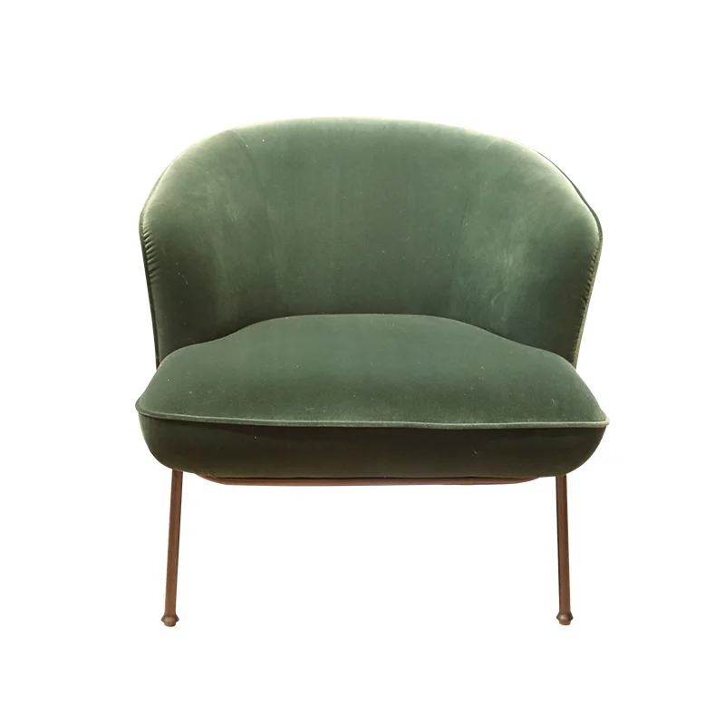 modern Soft green Velvet Fabric Accent Chair for living room  bedroom lounge chair