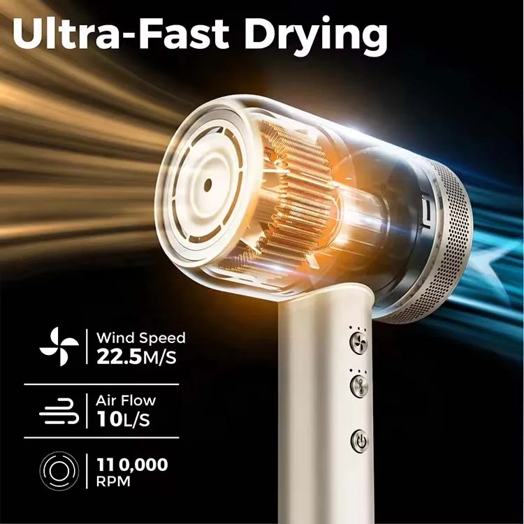 Hair Dryer Professional Salon secador de pelo 110000rpm Blow Dryer Ionic High Speed Hair Dryer