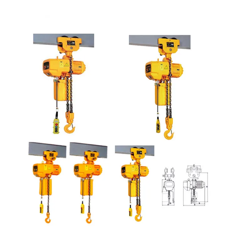 monorail hand pulley electric chain hoist 500kg