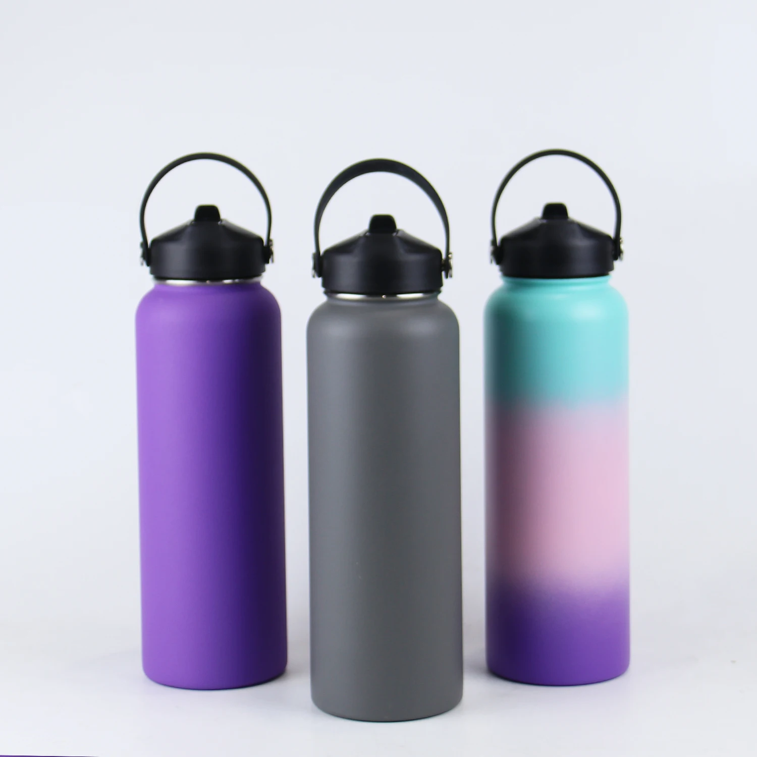 Bpa Free Water Jug 32/64oz Motivational Stainless Steel Gallon Water Bottle With Straw For Fitness Gym Sports