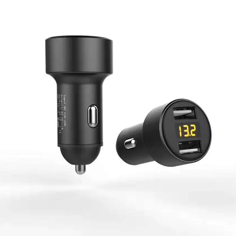 2.4A Dual USB car charger 2 port Cigarette Lighter Adapter Charger USB Power LED Car Charger For All Smart Phones
