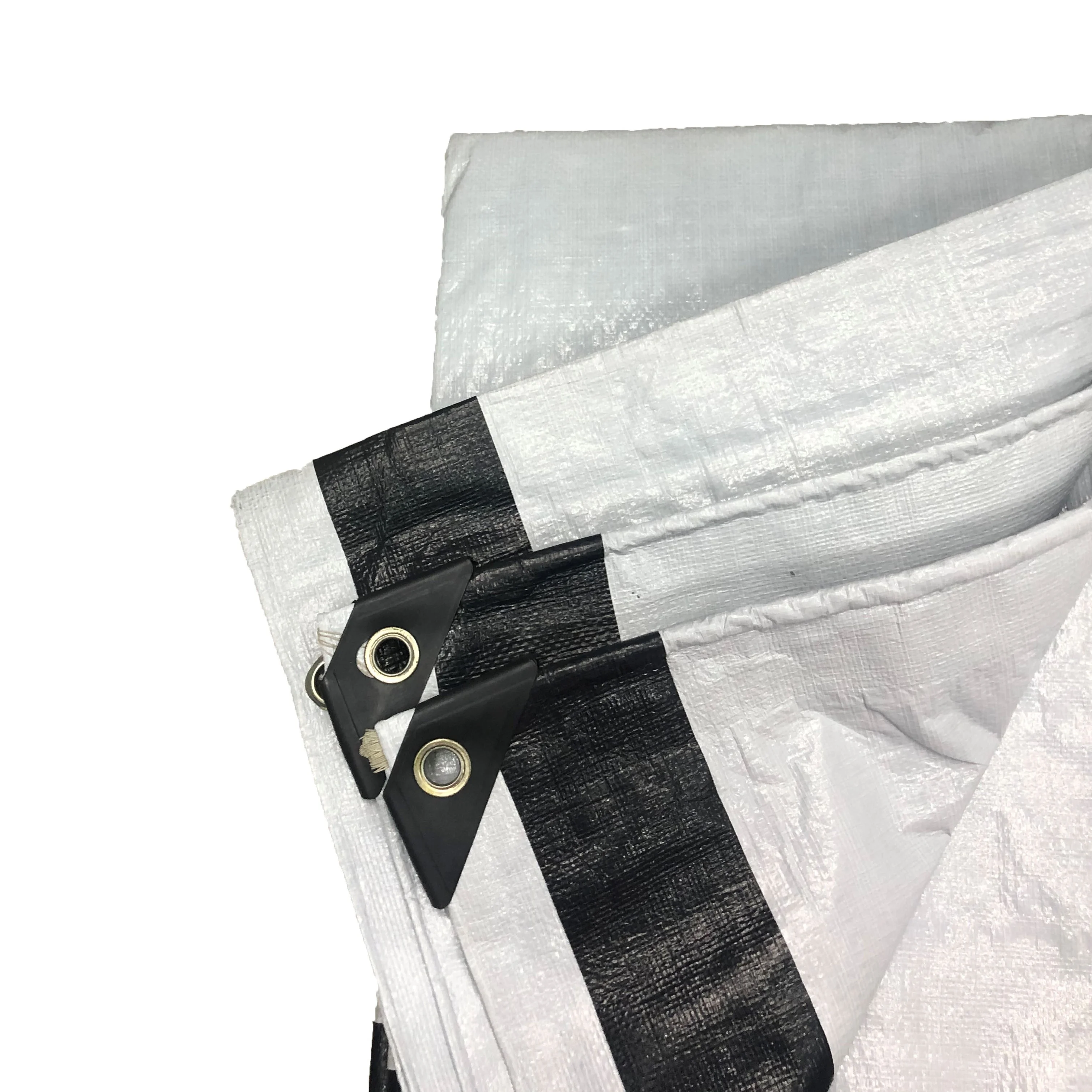
Customized Waterproof PE Tarpaulin Sheets With Black Edge Protection Plastic Tarps Widely Used 