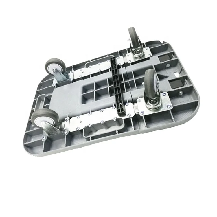 Plastic Folding foldable 300kg heavy duty hotel airport Hand piano Dolly Trolley Luggage Wheeled Platform Cart extendable dolly