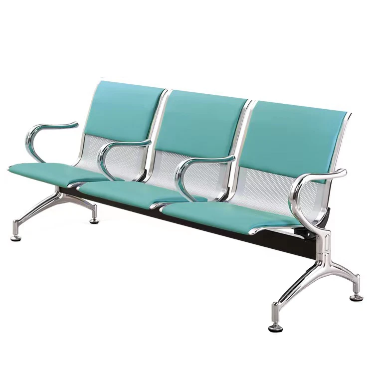 Factory Direct High Back Comfortable Healthcare Waiting Room Bench Chairs 3 Seater Price
