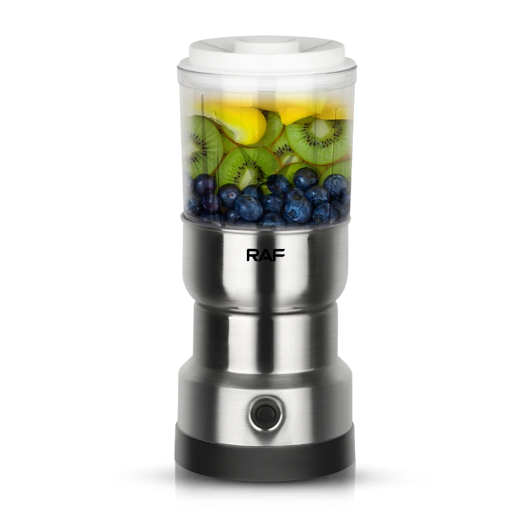 RAF Mini Coffee Bean Grinder With Visualization Storage Tank Cheap Automatic Stainless Steel Electric Coffee Grinder