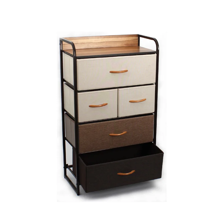 hot selling bedroom nightstands furniture fabric drawer organizer tower storage chest dresser