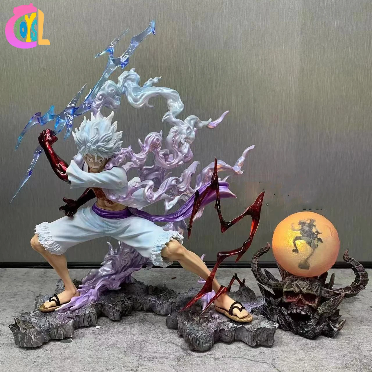 Новое поступление 28 см из ПВХ одна поставка Nica Luffy Gear Аниме фигурки игрушки персонаж японский стиль мультяшная статуя