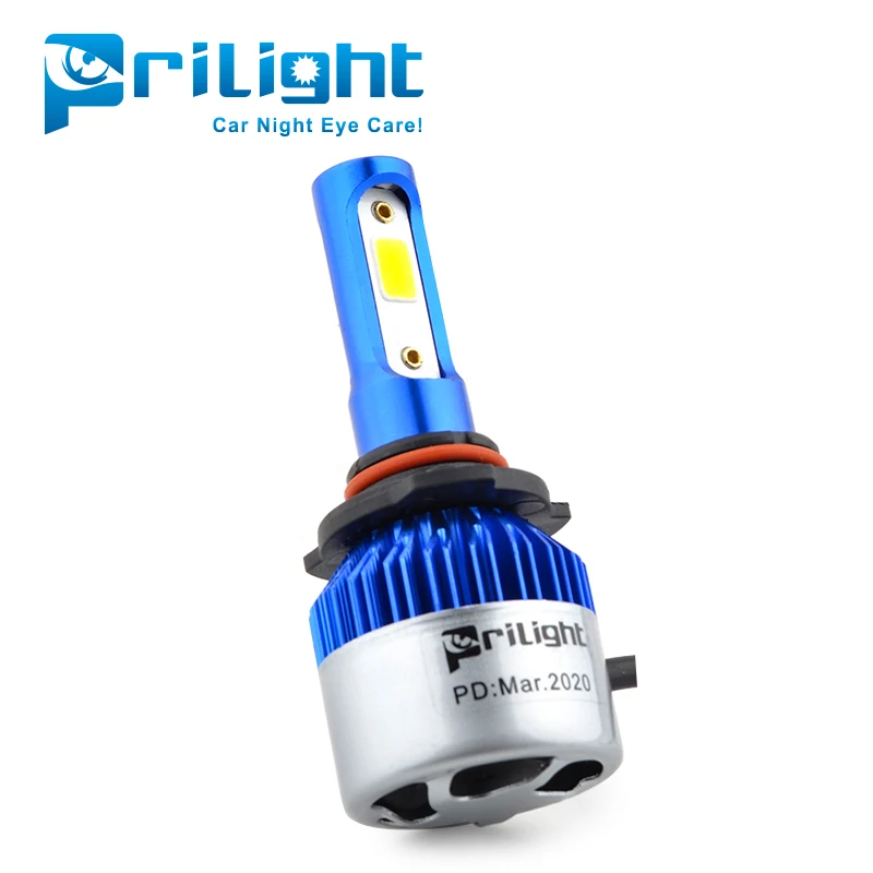Auto parts P2 LED COB Chip LED head light with fan H1 H3 H7 H11 H13 880 9005 9006 9007 H4 8000lm led headlight bulb H4