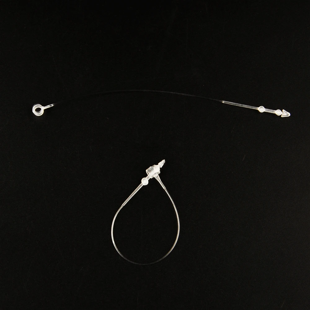 Round Head 3 Inch Loop Lock Pins Plastic Loop Lock Pins For Garment Tag Loop Lock Pins Factory Direct Sales