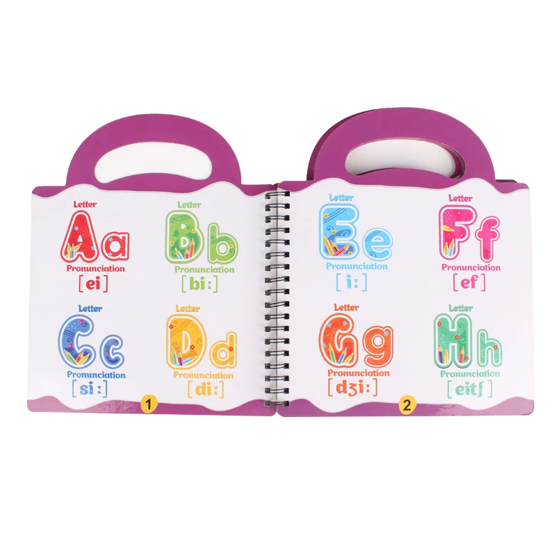 Custom Alphabet Book Study English Bilingual Hardcover ABC Book For Kids With Handle