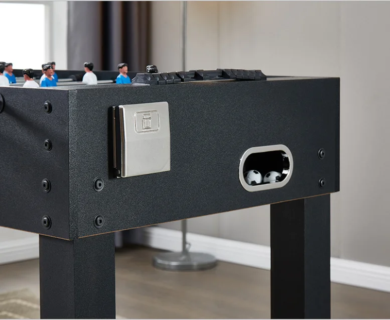 1.2m black classic foosball table 8-bar football machine adult children soccer table