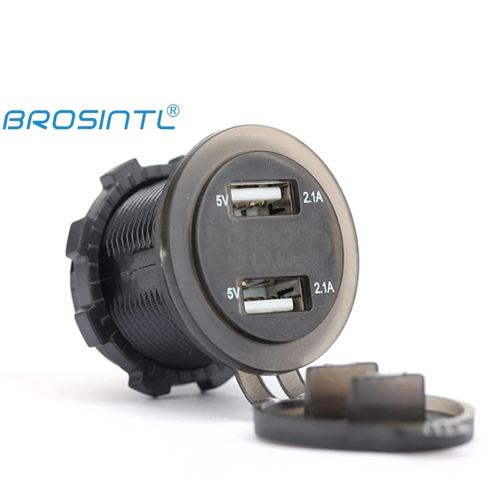 BROSINTL BC010CB 5V 2.1A & 2.1A выход двойной порт USB зарядное устройство с вольтметром