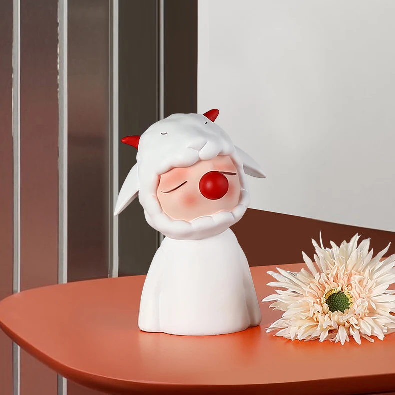 Custom luxury resin craft interior soft home decoration modern animal sculpture