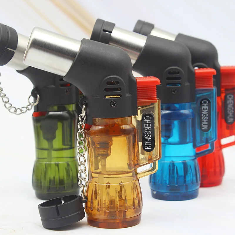 2023 Brand New Luxury Metal Silver Cigar Lighter Butane Zinc Alloy Cigar Lighter