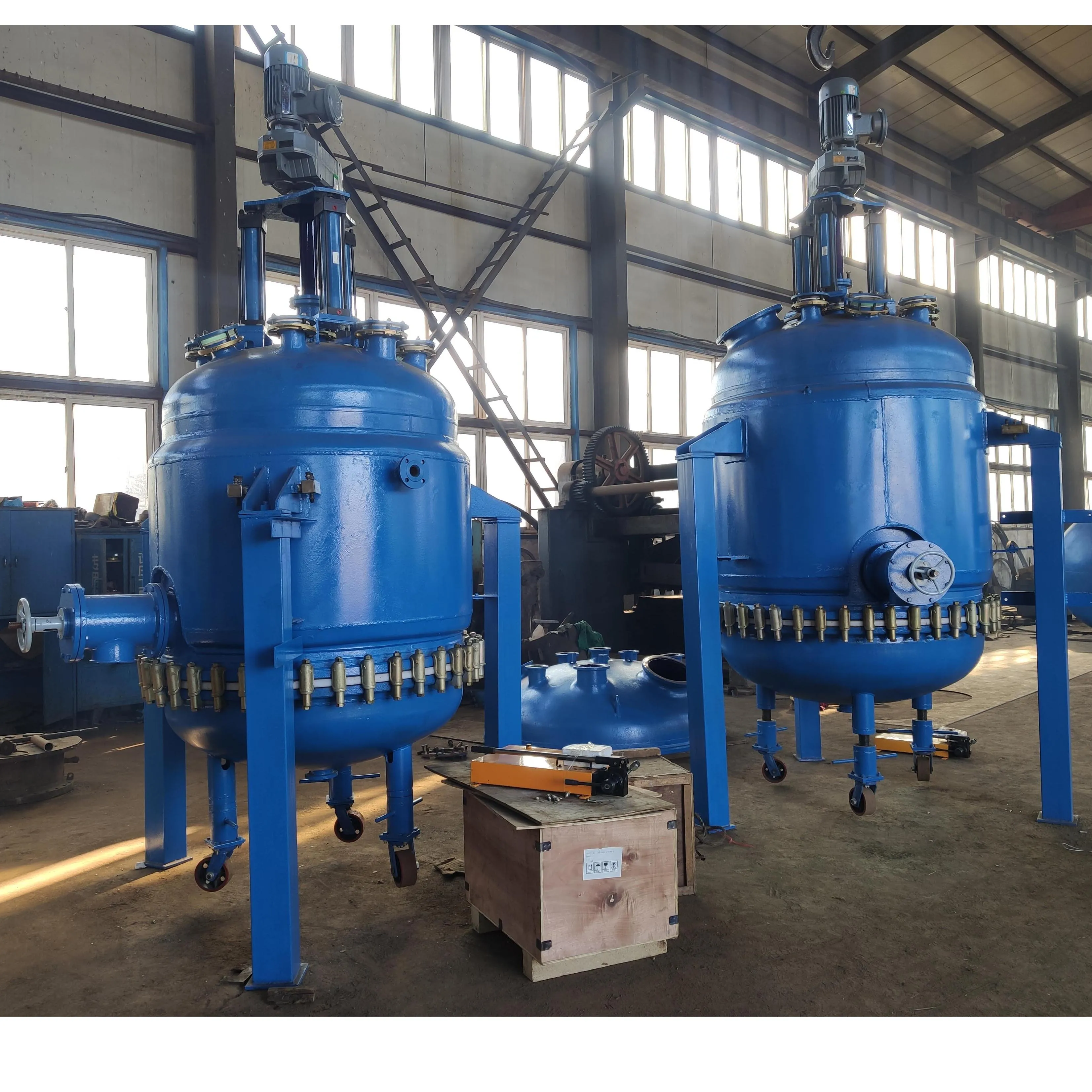 stainless steel conical agitated reactor