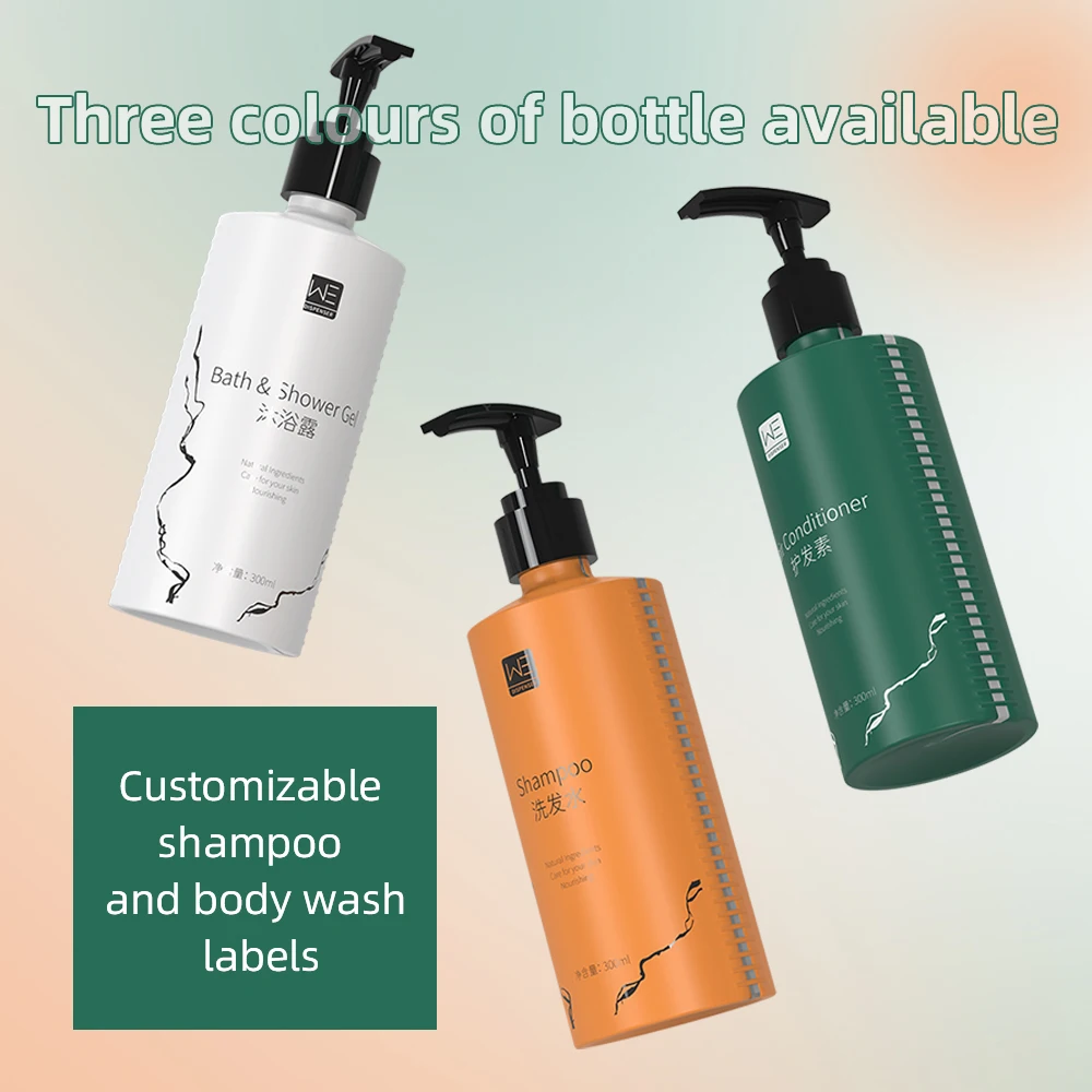 AOLQ direct factory hotel bathroom shower conditioner soap holder plastic wall brackets with empty bottles