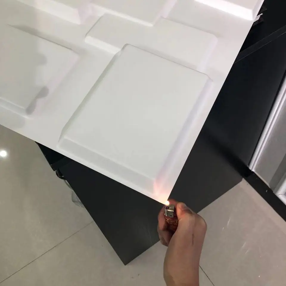  Различные цвета крытый и открытый декоративные обои ПВХ 3D стеновые панели для украшения