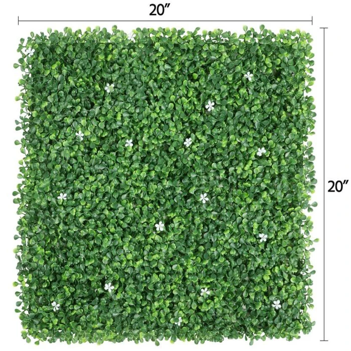 Wholesale Plastic Topiary Plant Vertical Garden Artificial Boxwood Hedge Green Grass Wall Panels For Outdoor Decoration