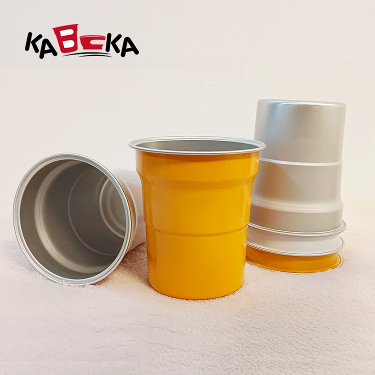 Customized Logo Ball Aluminum Mug Disposable Aluminum Tumblers Cups