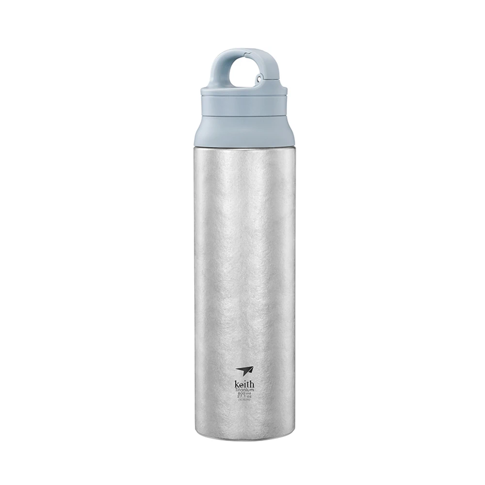 Wholesale Custom Logo Eco-Friendly Pure Titanium Water Bottle Vacuum Flash Double Wall Insulated Drink Bottle For Sale