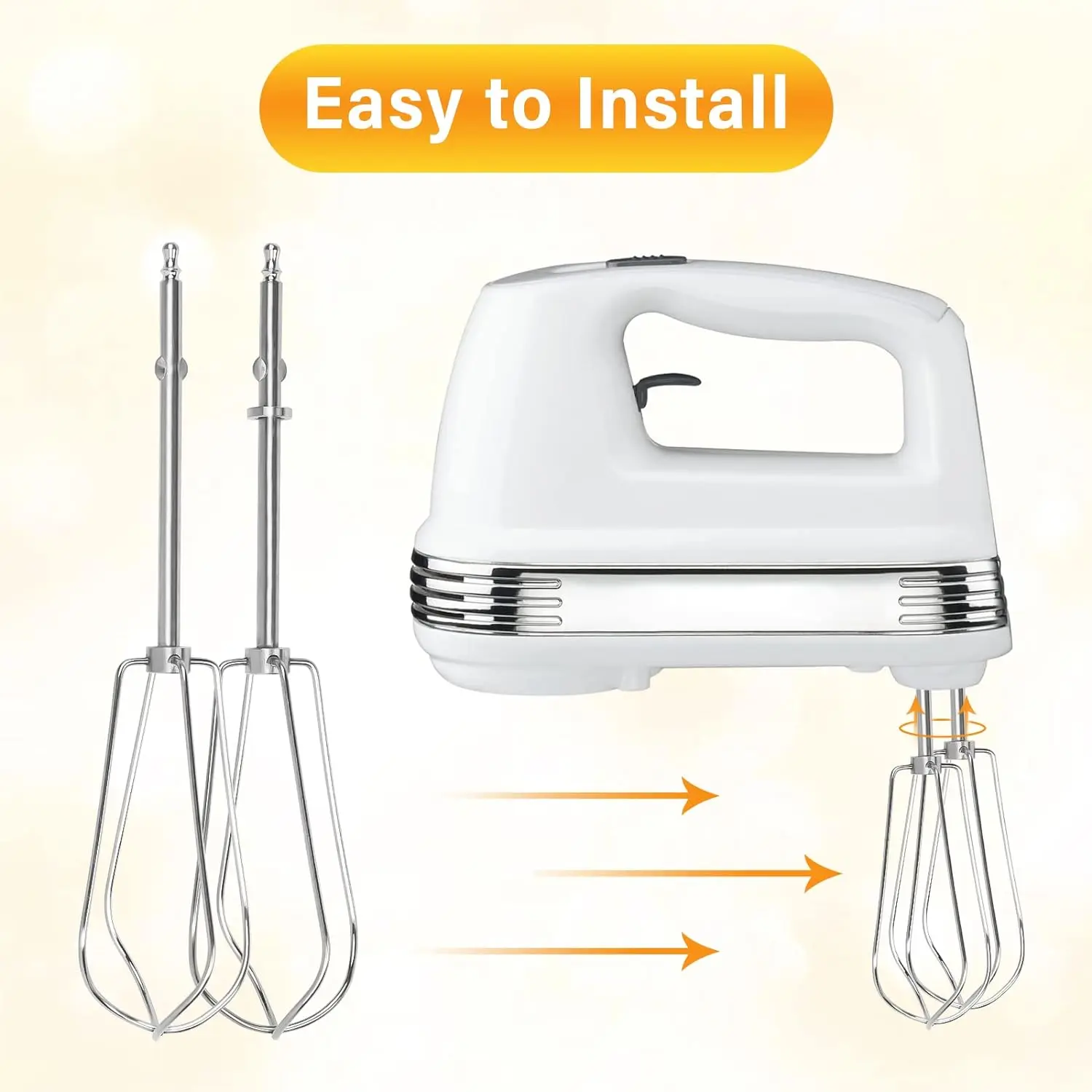 Replacement Parts CHM-BTR Beaters,Compatible with Cu CHM Series Hand Mixer