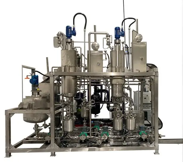 0.1m2 Stainless Steel Molecular Distillation Machine Auto Feeding & Collection Short Path Distillation Machine