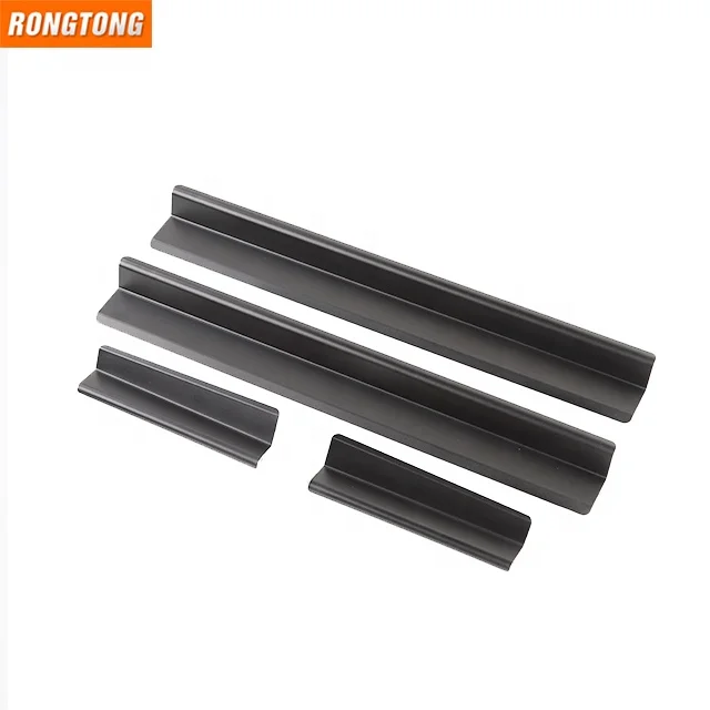 Car 2-Door Entry Guard Scuff Pedal Accessories Door Sill Plate for Jeep Wrangler JK 2007-2017