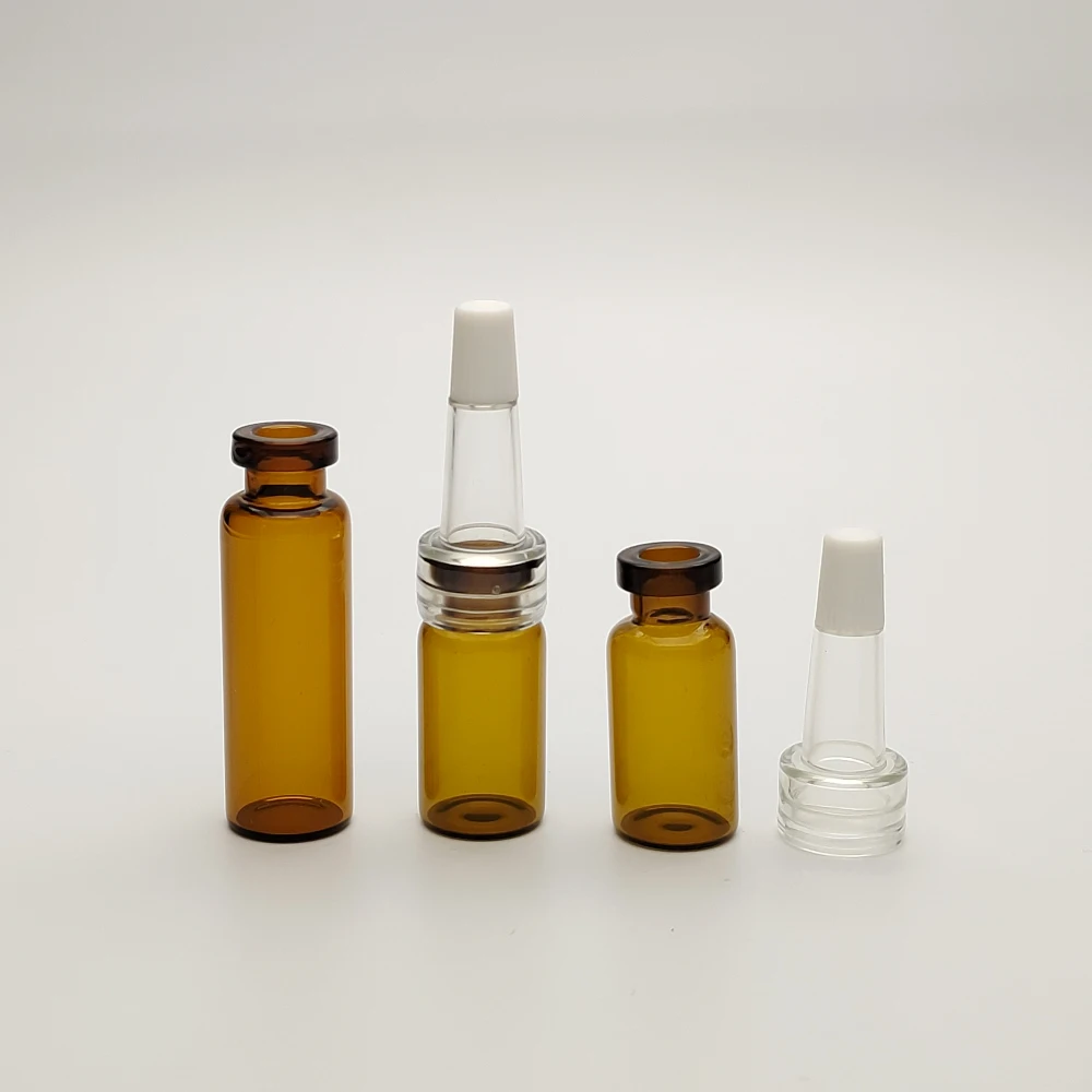 Hot Sale Tubing Glass Vials With PVC Dropper Trumpet Shape Dropper