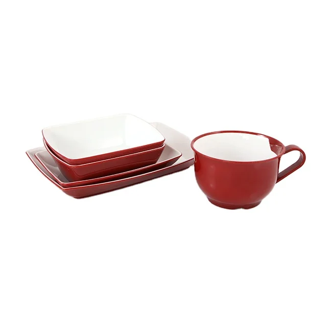 High Quality Colorful Reusable Hard Plastic Dinnerware