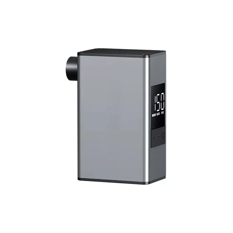 Mini Electric Bike Pump Rechargeable Portable Air Pump Inflator 150PSI Tiny Bicycle Tire Pump with Digital Pressure Gauge