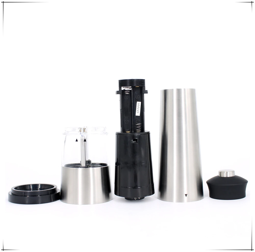 electric salt and pepper grinder LFGB CE RoHS approved spice mill tower design