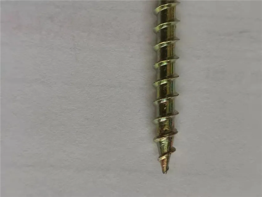 New Arrival Yellow Zinc Square Drive CSK Chipboard Decorative Wood Screw From Factory Manufacturer
