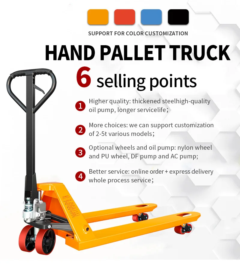 2-3ton Manual hydraulic forklift, factory direct sales