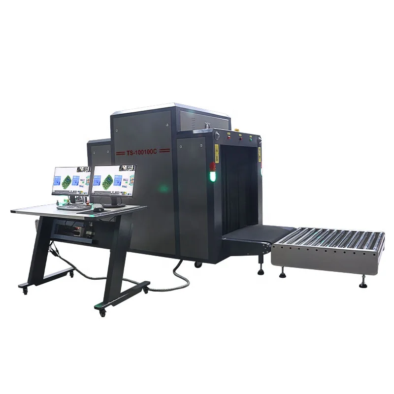Double Screen High Sensitivity Airport Cargo Security X-Ray Baggage Scanner Machine