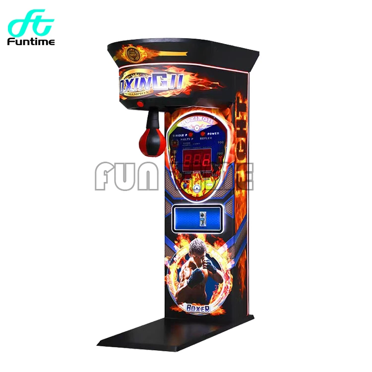 Outdoor/Indoor Sport Coin Operated Games Arcade Punch Boxing Machine Electronic Dynamic Boxing Arcade Game Machine