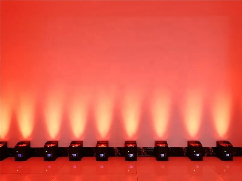 Winlite wireless 6x18w RGBWA+UV 6in1 led battery uplights with wifi