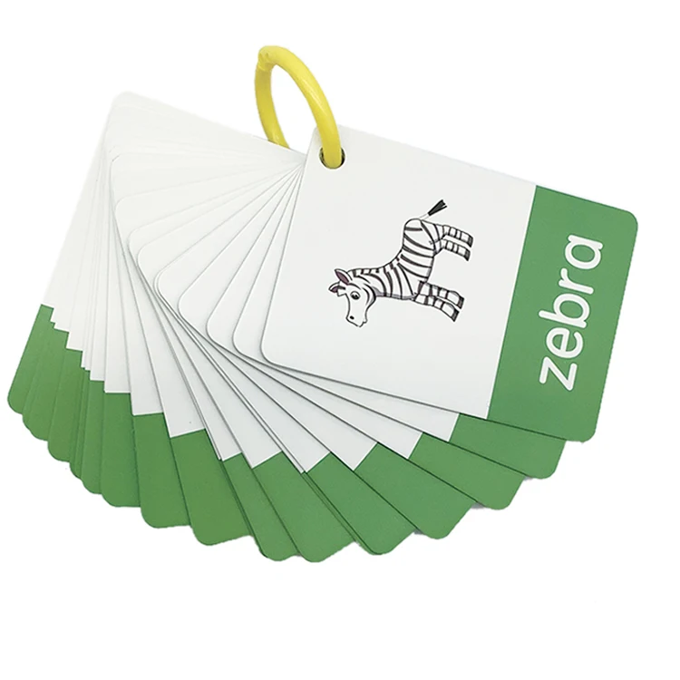 Wholesale English Memory Flash cards Emotional Intelligence Flashcards Custom Printing Learning Paper cards For Kids