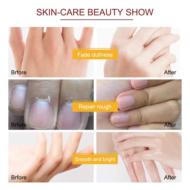 
Hand and Foot Mask OEM Private Label Exfoliate Peeling Treatment Nourishing Collagen Repairing Moisturizing Hand Mask Glove 