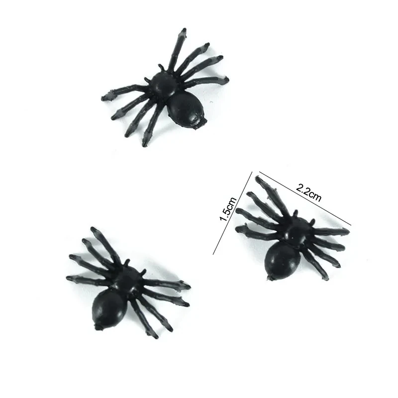 20/50/100 Halloween Luminous Spider Plastic Glow In The Dark Spider Tricky Toy Halloween Decoration For Home Haunted House Props